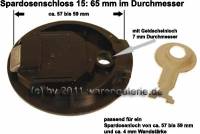 Spardosenschloss 15: 65mm 1 Stck Mae: = 65 mm - Bild vergrern 