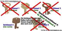 Spardosenschlssel 4: 5x Stck Metall- Spardosenschlssel - Bild vergrern 