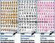 Porzellansticker 3-D-Sticker mit Dekor Schriftzeichen Safuri Dekorvariante selbst auswhlen