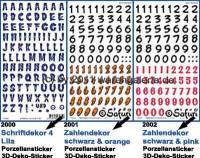 Porzellansticker 3-D-Sticker mit Dekor Schriftzeichen Safuri Dekorvariante selbst auswhlen - Bild vergrern 