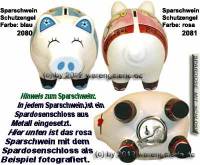 Sparschwein Schutzengel Farbvariante auswhlen Keramik mit Spardosenschloss Mae ca.: L= 16 cm - Bild vergrern 