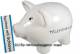 Sparschwein Aufschrift Telefonkasse Keramik mit Spardosenschloss & Schlssel Mae ca.: L= 21 cm 