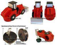 Spardose Bagger Fahrzeug mit Spardosenschloss und Metall- Spardosenschl�ssel Ma�e ca.: L= 18,5 cm - Bild vergr��ern 