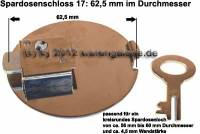 Spardosenschloss 17: 62,5mm 1 Stck Mae: = 62,5 mm - Bild vergrern 