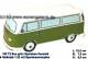Spardose Auto VW T2 Bus grn Bulli Keramik mit Gummistopfen Mae ca.: L= 18 cm