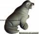 Spardose Walross Rossy mit Spardosenschloss und Metall- Spardosenschlssel Mae ca.: L= 15,5 cm