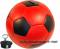 Spardose Fu&szlig;ball rot/ schwarz mit Spardosenschloss und Spardosenschl&uuml;ssel Ma&szlig;e ca.: �= 15,5 cm