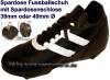 Fu&szlig;ballschuh schwarz/ wei&szlig; Spardose mit Spardosenschloss- Variante ausw&auml;hlen Ma&szlig;e ca.: L= 17 cm