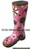 Spardose Stiefel Blumendekor rosa/ bunt Keramik mit Spardosenschloss Maße ca.: H= 25 cm